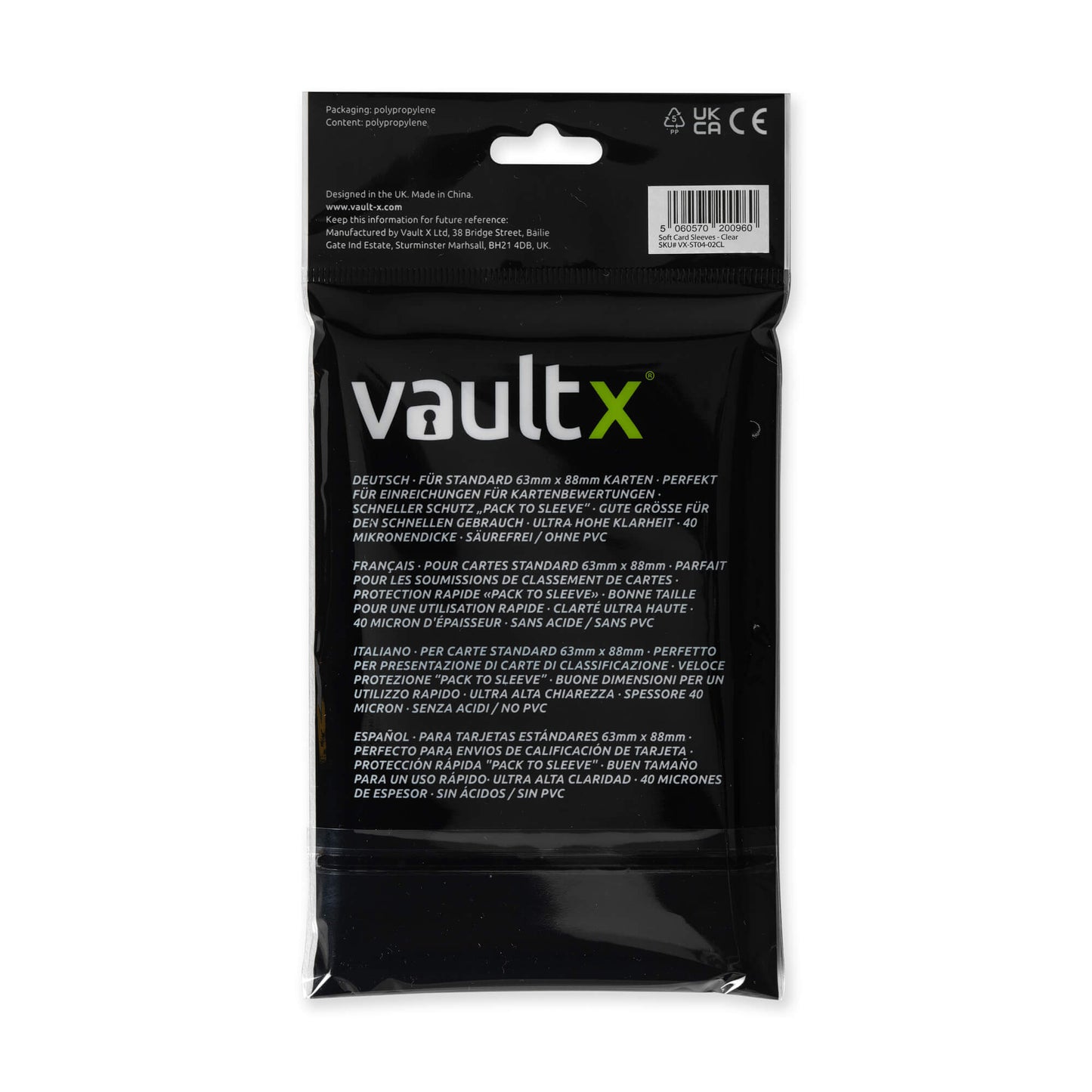 Vault X Soft Card Sleeves (200)