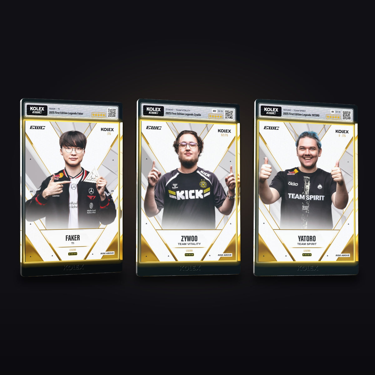 Legends /75 cards: Faker, ZywOo and Yatoro, slabbed
