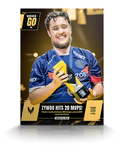 Mathieu “ZywOo” Herbaut’s 20th MVP Award KolexGO CS2 Card