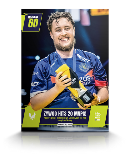 Mathieu “ZywOo” Herbaut’s 20th MVP Award KolexGO CS2 Card