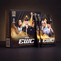 EWC 2025 Hobby Box and two sealed packs on a dark table